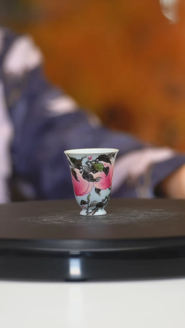 【闪购商品】杯子诗逸瓷话 桃子杯