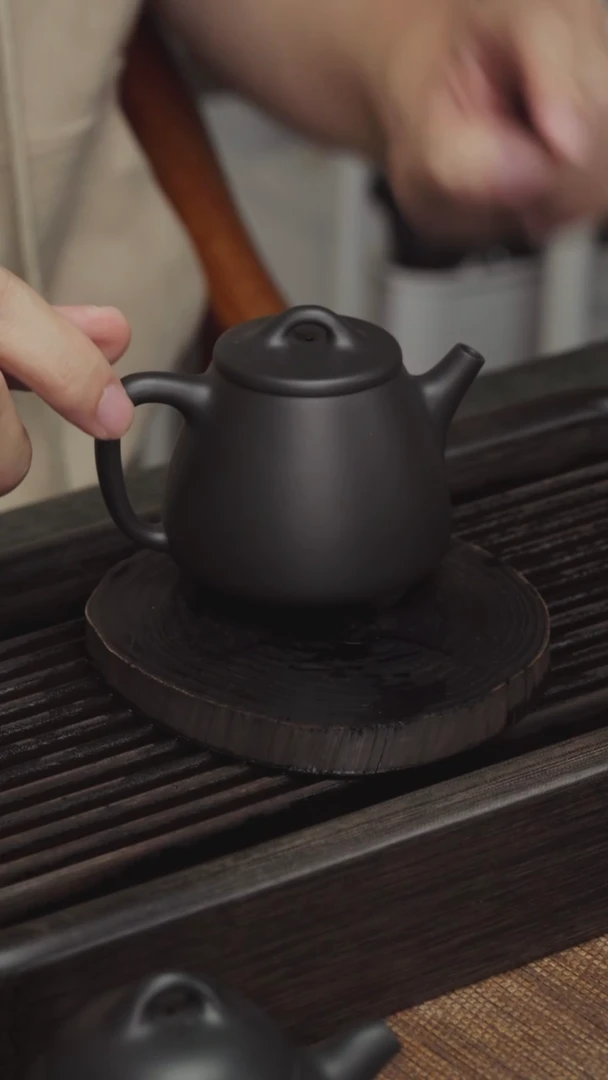 【闪购商品】紫砂茶壶老紫泥还原烧-高石瓢-120CC