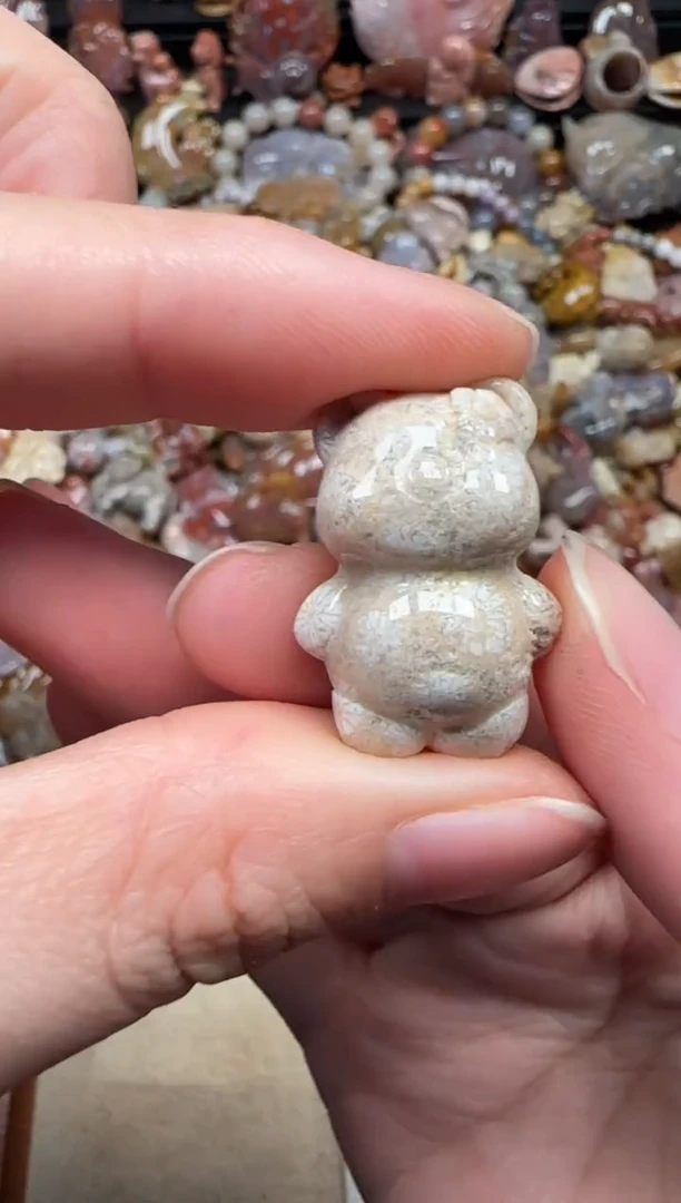 颈饰未镶嵌硅化珊瑚（珊瑚玉）323