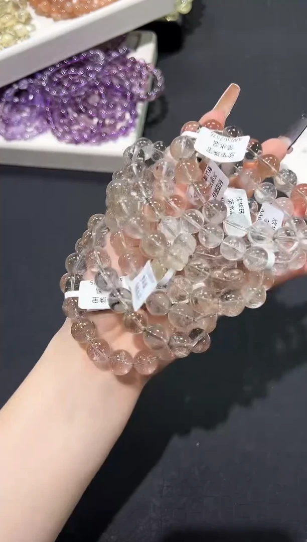 水晶手链未镶嵌63b多样性发其一【1条】默认微瑕11mm