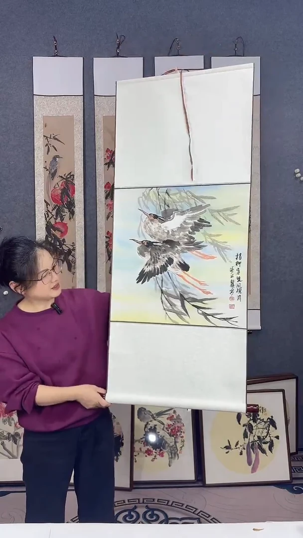 国画113*48吴铁成作品