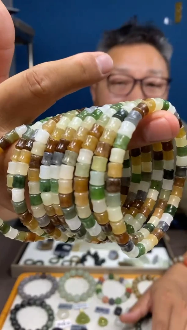 手链未镶嵌和田玉颜色多样性发货拍一发一