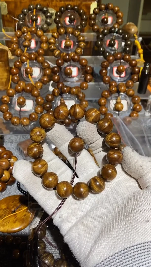 【闪购商品】楠木（金丝楠）手串/手链小叶桢楠水波纹1.5手串