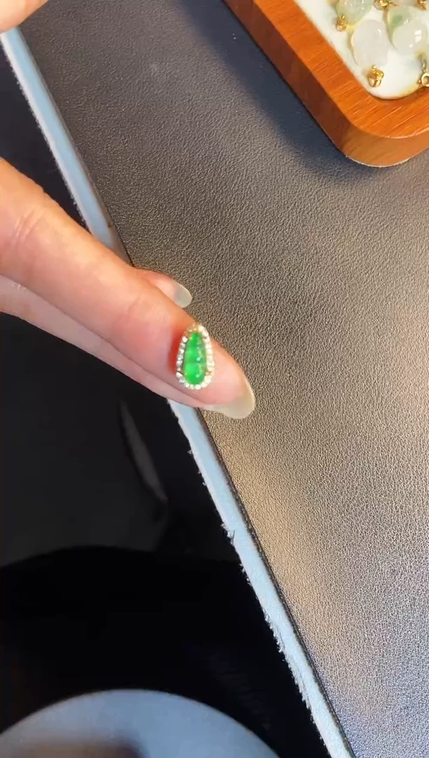 吊坠(不含链)银S925镶嵌翡翠1