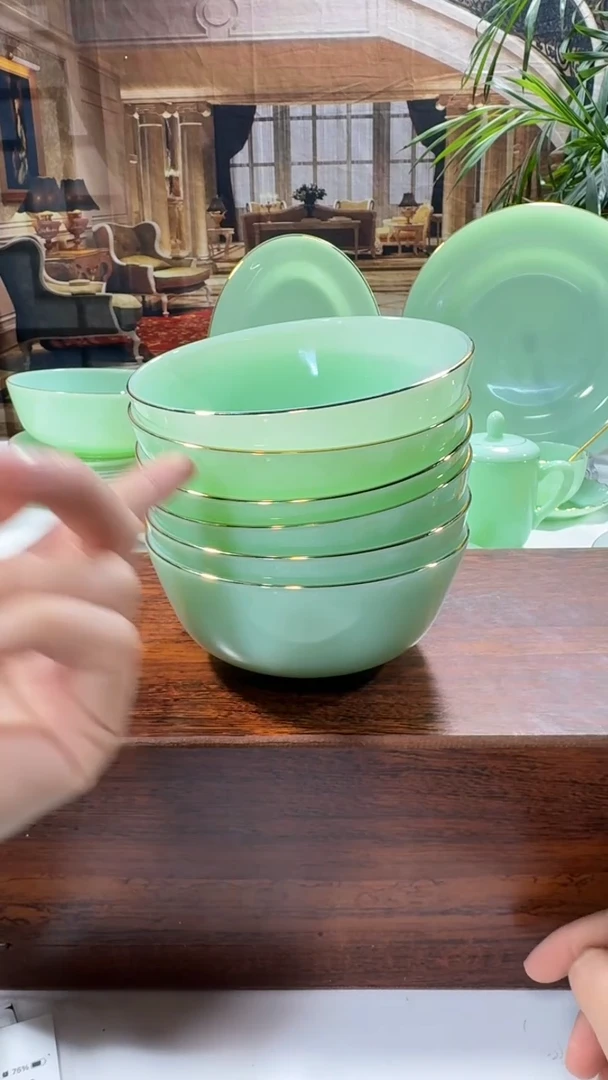 【闪购商品】.....5.5英寸玉瓷碗6个口径13.8厘米