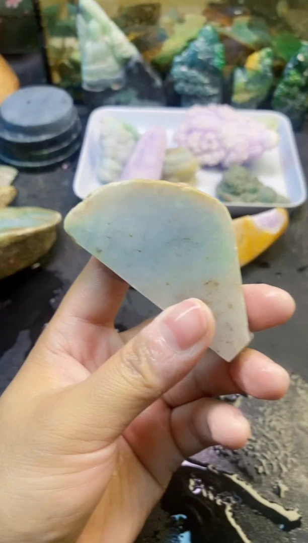 颈饰未镶嵌翡翠天然翡翠037