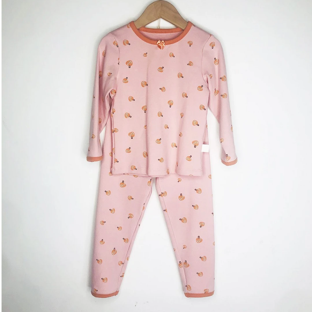 秋冬打底套装秋衣秋裤棉好穿男童女童针织长袖印花秋衣裤