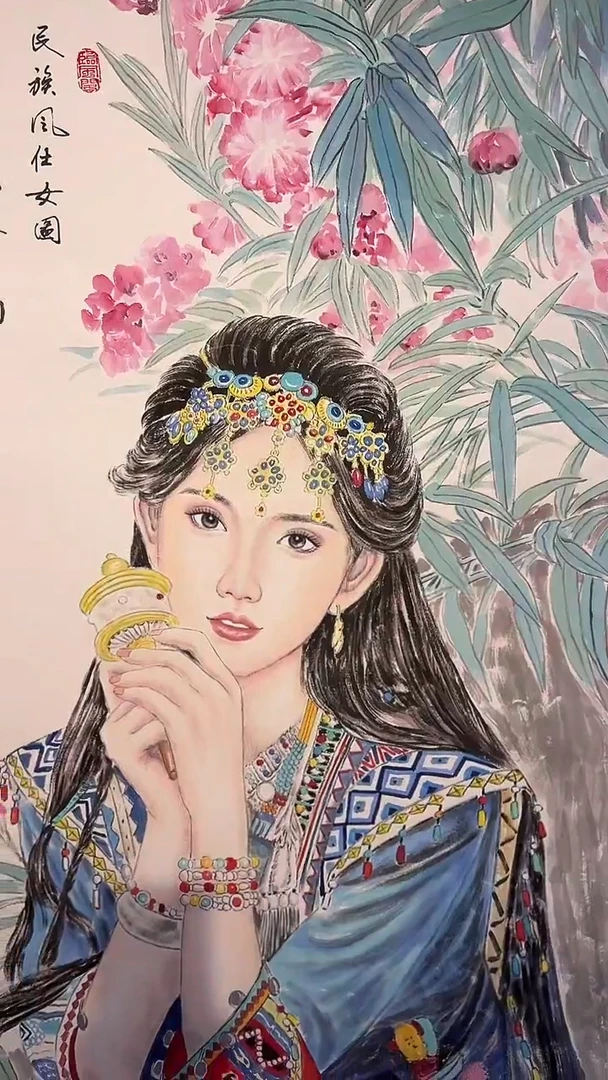国画Q  张巨富 人物画