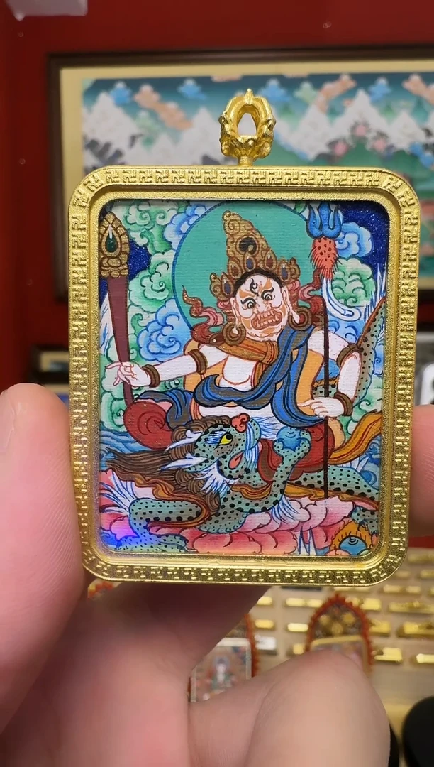 吊坠白c-热贡纯手绘-刀刀