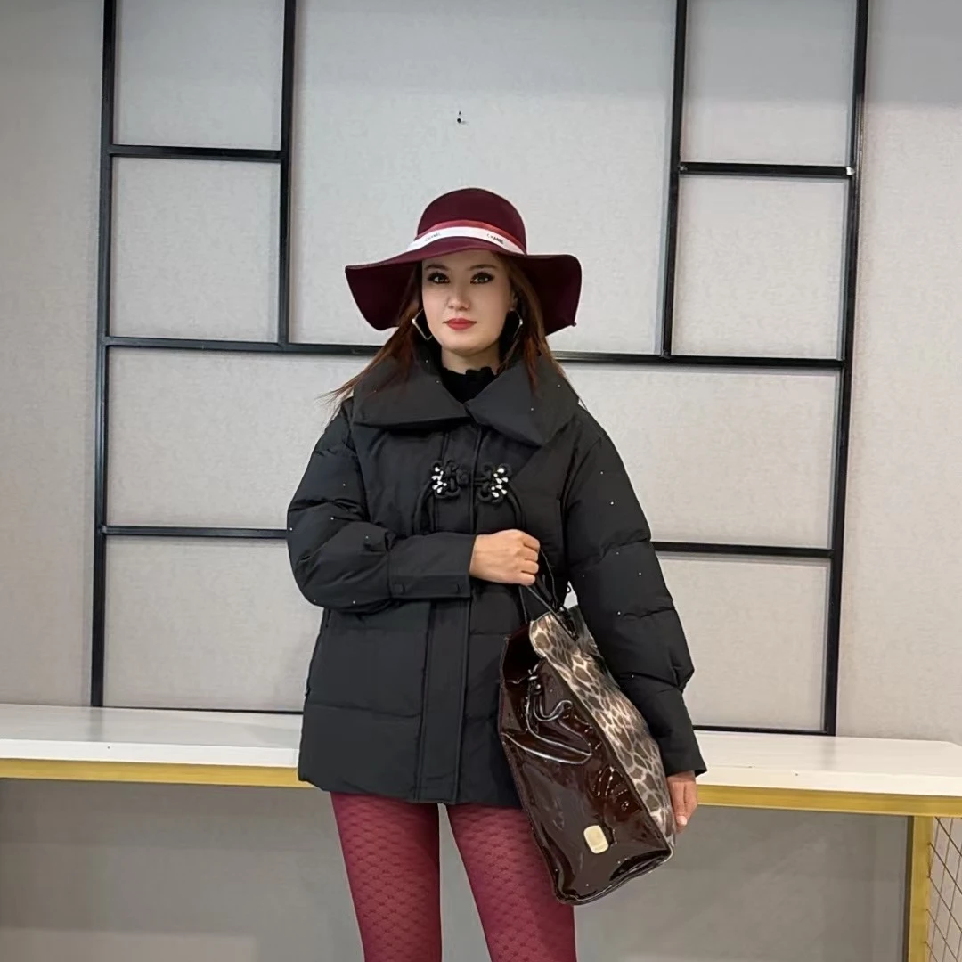 1132122 SEHRAN  时尚羽绒服短款休闲百搭连帽宽松收腰