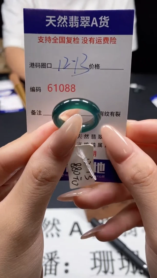 未镶嵌戒指翡翠天然A货翡翠1088