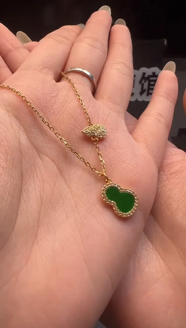 项链银S925镶嵌翡翠缅甸珠宝严选多样性发其一