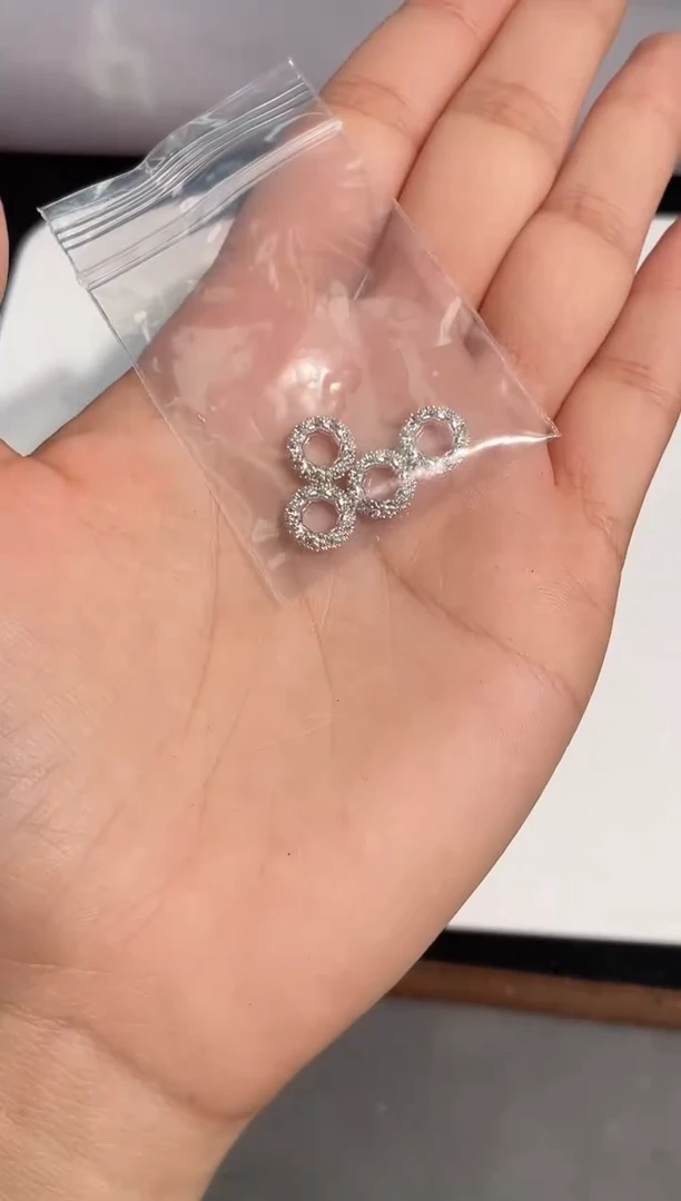 未镶嵌手链水晶3号小方钻单颗配件4个1组