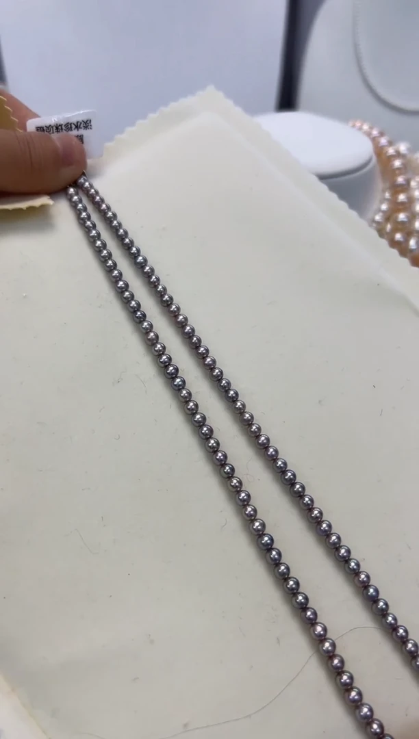 【闪购商品】淡水珍珠颈饰银S925镶嵌4.5-5mm