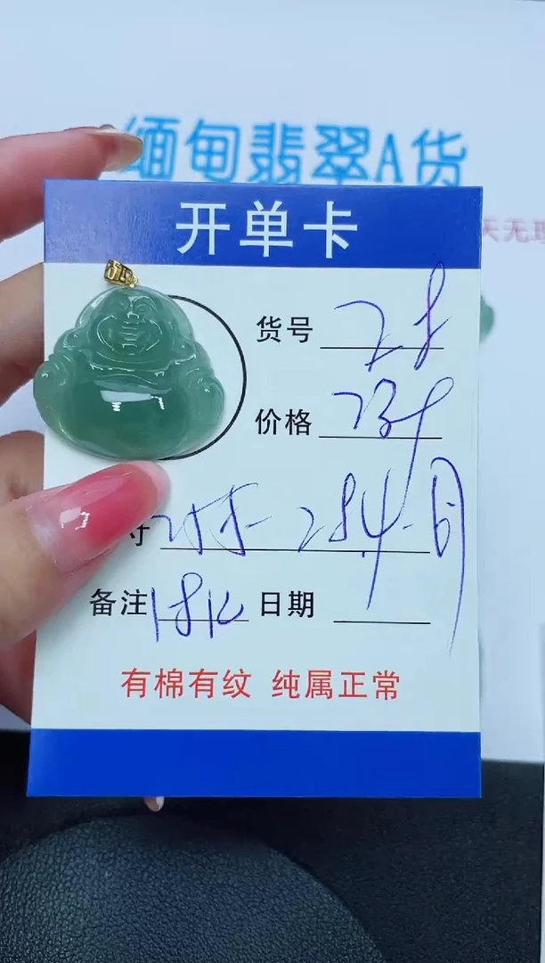 翡翠未镶嵌吊坠(赠链)28