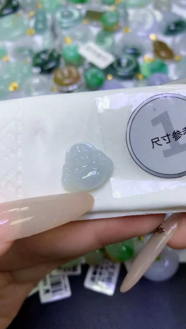 颈饰未镶嵌翡翠天然缅甸翡翠A货百元以上9元证书费自理