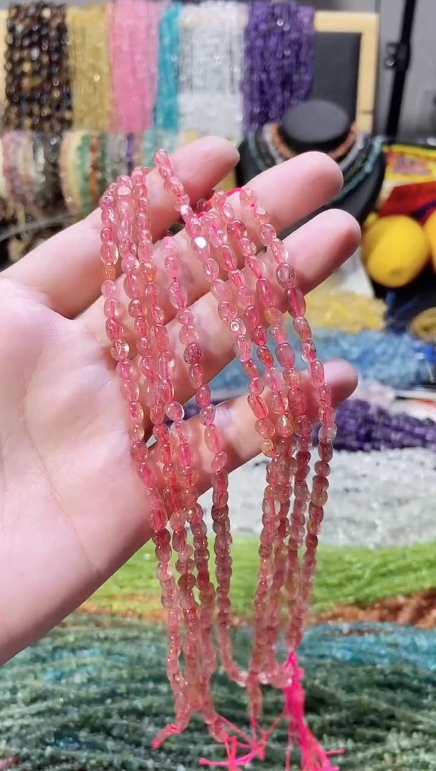 未镶嵌珠宝半成品水晶随行草莓晶
