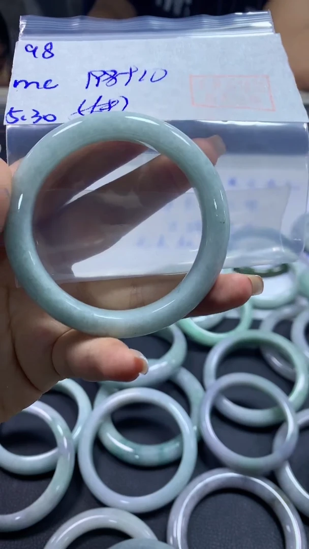 定制翡翠未镶嵌98手镯56+198元+拍一发一