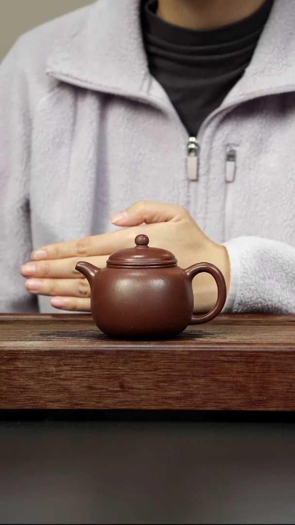 紫砂茶壶老紫泥 小匏樽 170左右