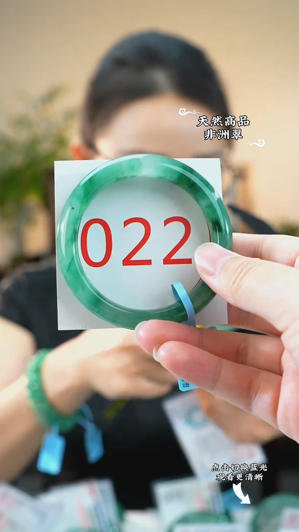 未镶嵌手镯石英质玉（非洲翠）54-55