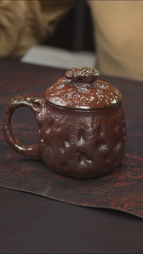 茶壶紫砂纯自然柴烧