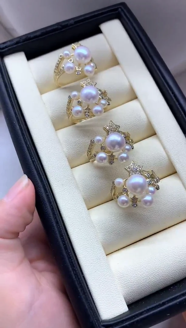 未镶嵌戒指淡水珍珠多样性发其一