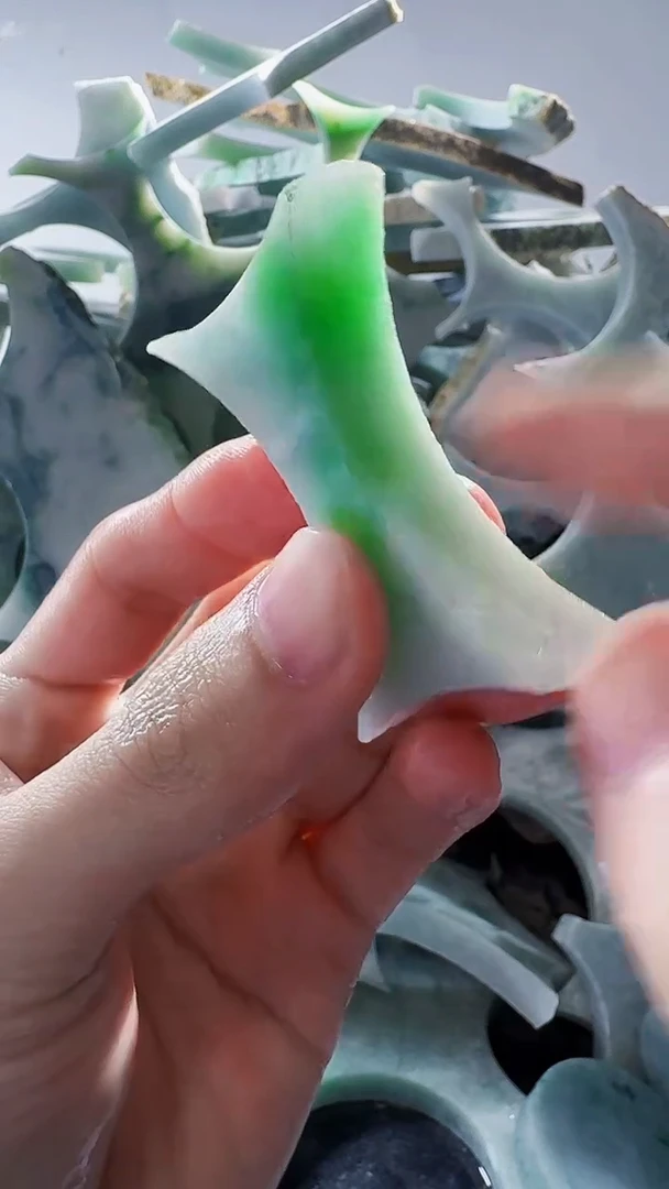 裸石翡翠缅甸翡翠A货文556