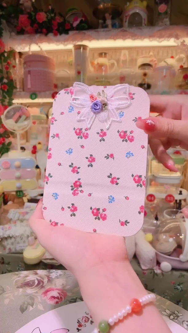 玫瑰花折叠镜小——手工制作品质好！