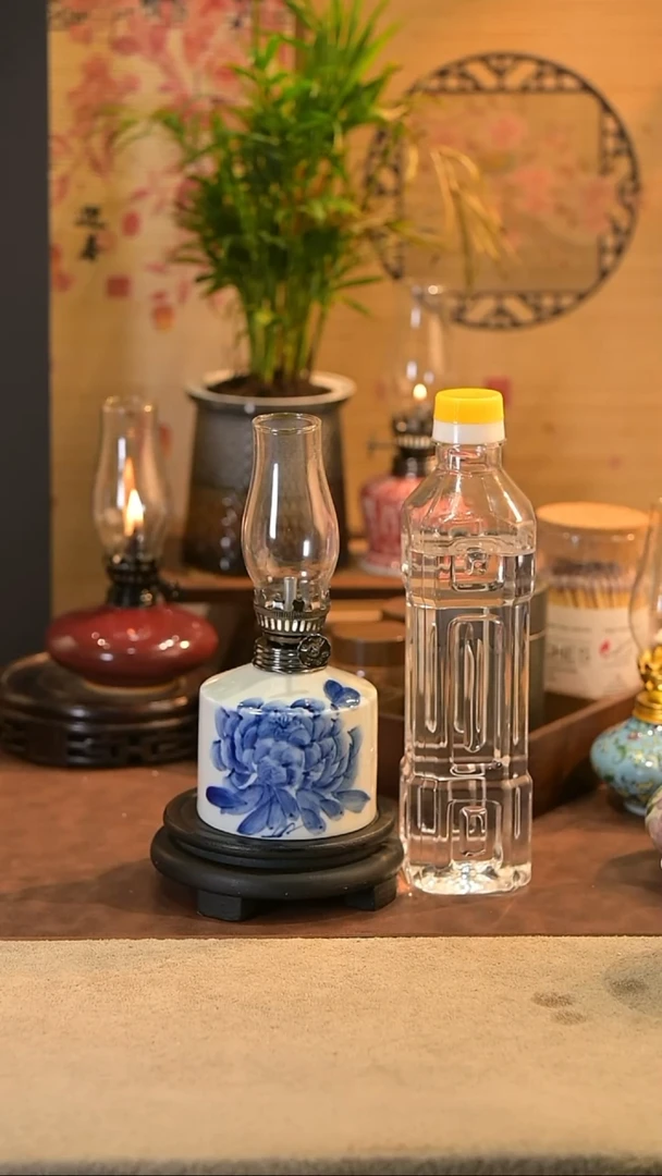 景德镇陶瓷油灯摆件