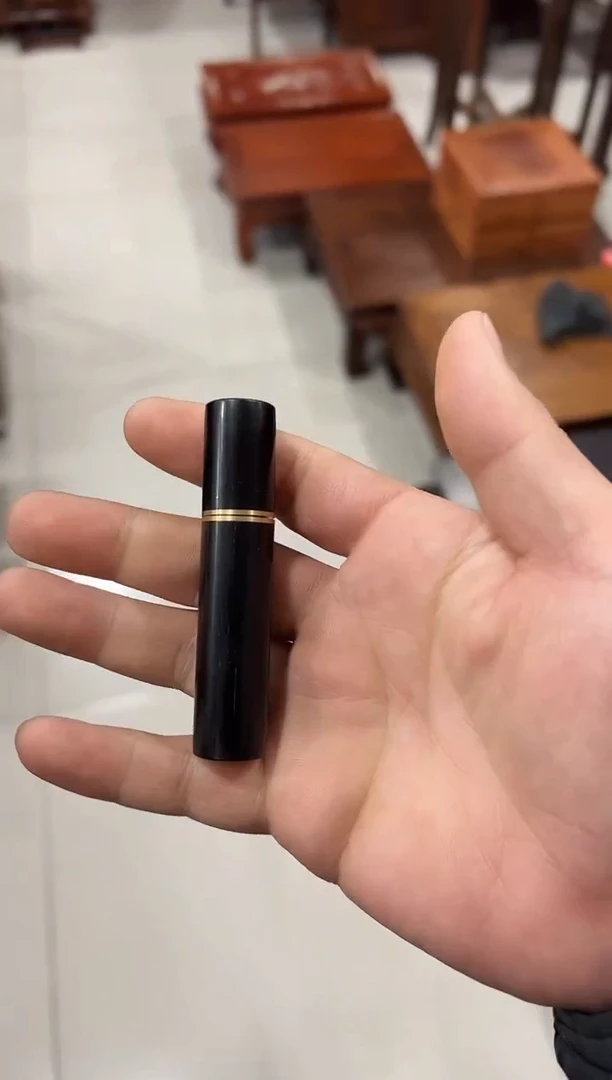 紫檀木小号牙签罐