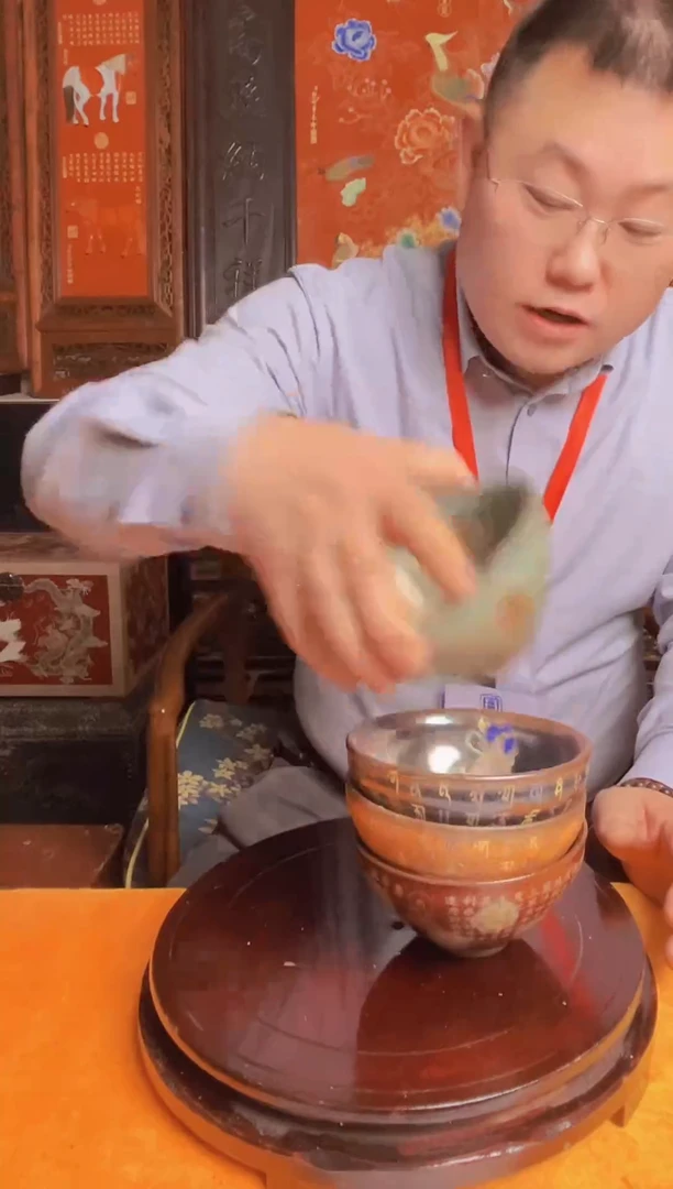 摆件陶瓷景德镇现代陶瓷流水14 带防伪标