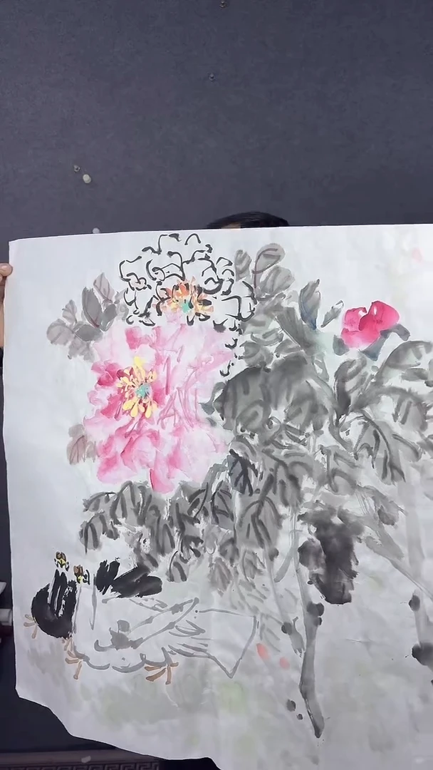 国画68*68吴铁成作品