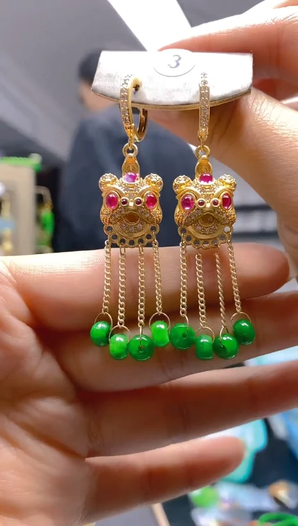 【闪购商品】翡翠耳饰合金0268翡翠耳包