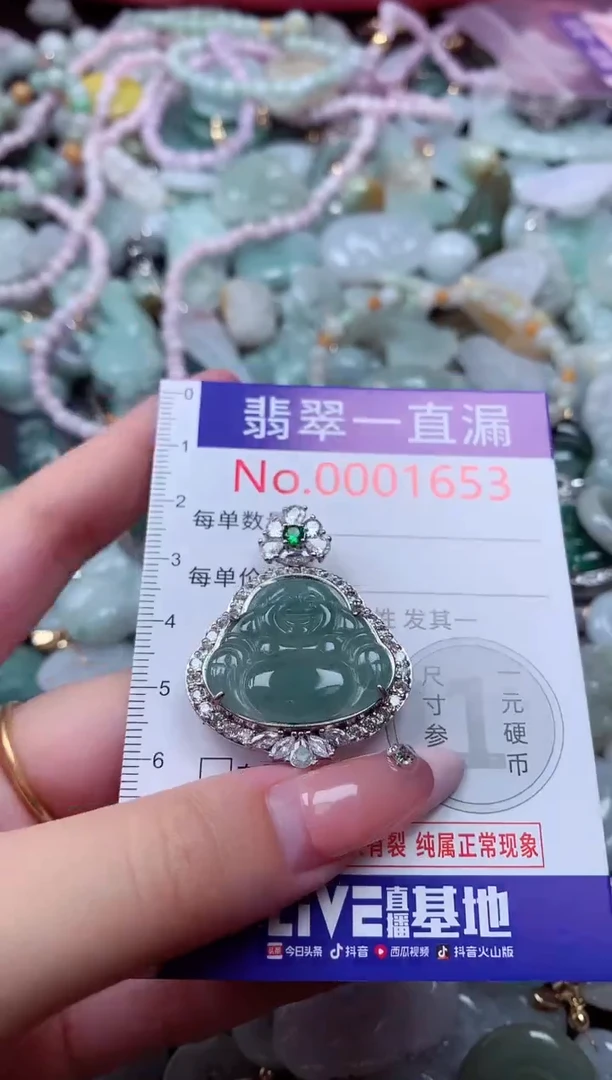 翡翠未镶嵌吊坠(不含链)1653