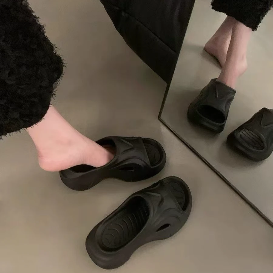 Coriander香菜 厚底拖鞋夏季外穿增高一字拖