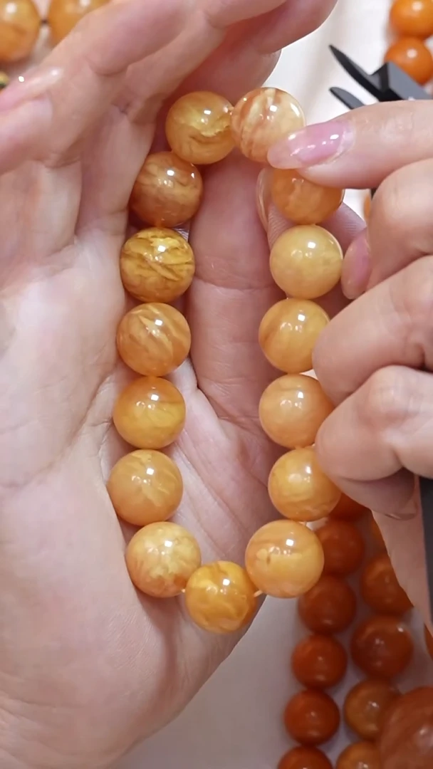 蜜蜡颈饰未镶嵌8418天然蜜蜡珠宝奇石云端妖孽全部保真