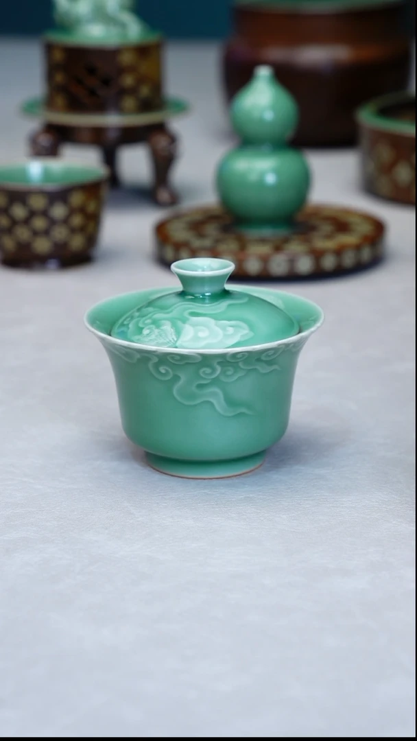 龙泉窑手工茶器包邮