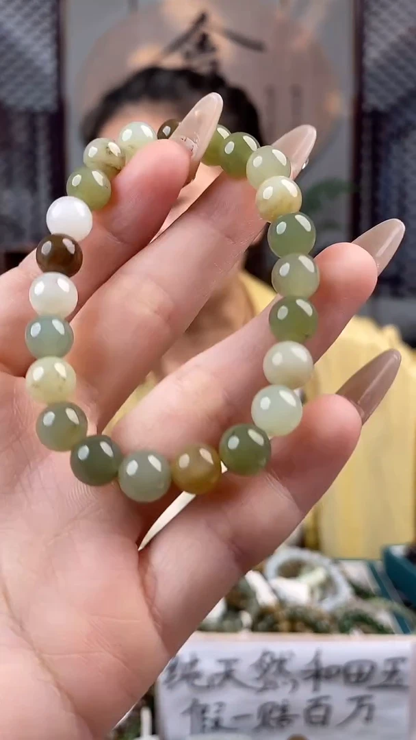 和田玉未镶嵌颈饰拍一发一