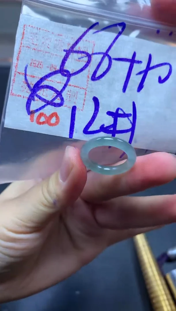 未镶嵌定制翡翠戒圈12#76毛货需精细抛光