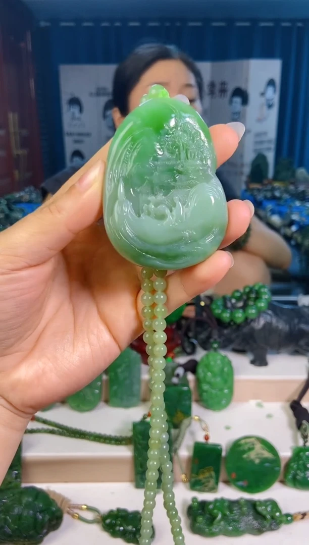 和田玉未镶嵌挂件1