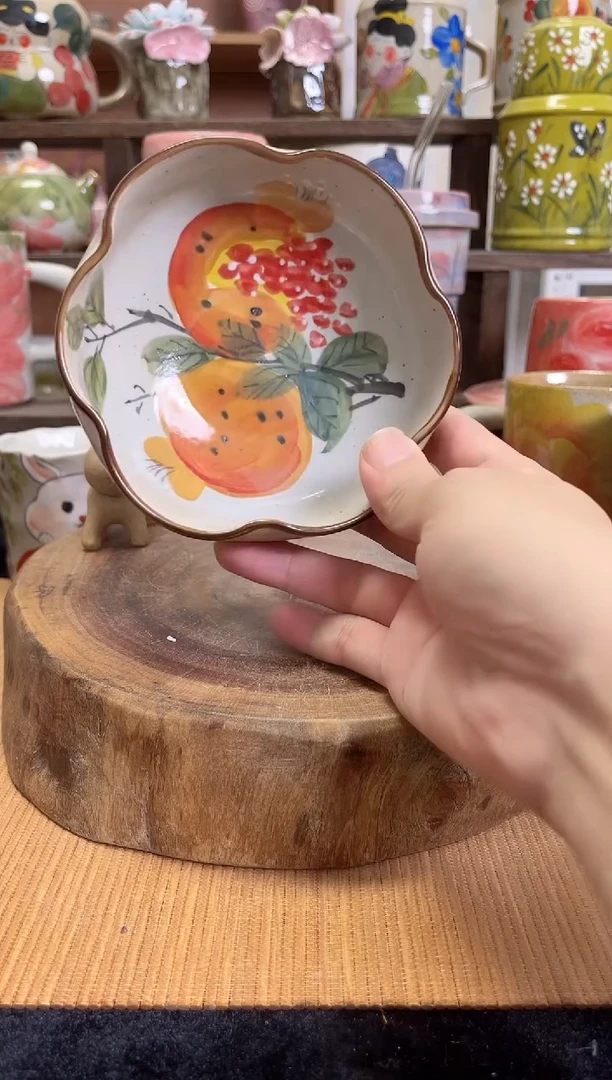 瓷片手绘釉下陶瓷高温