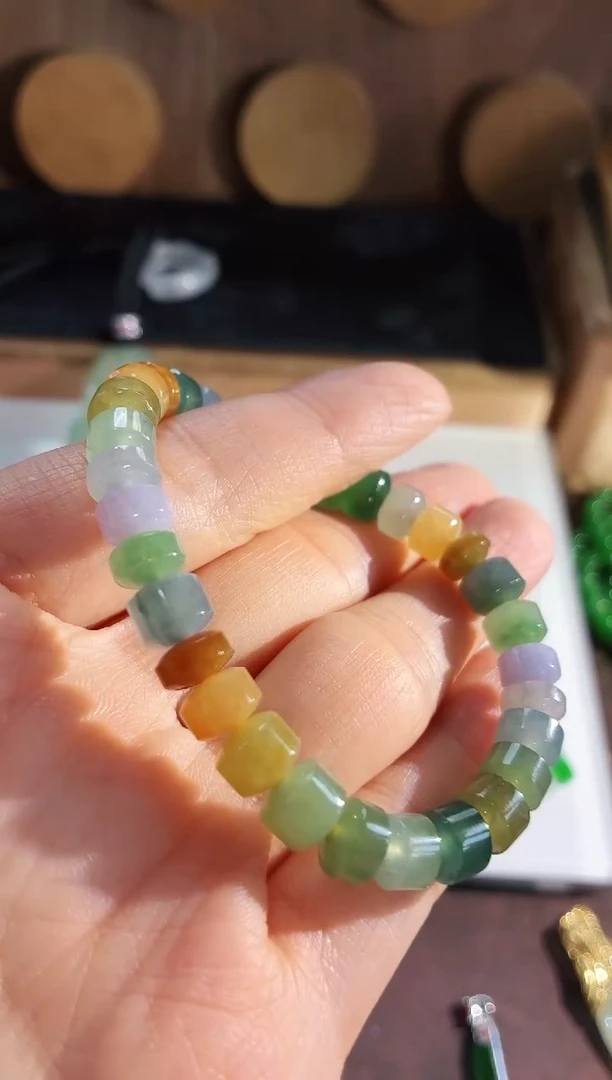未镶嵌手链翡翠手串