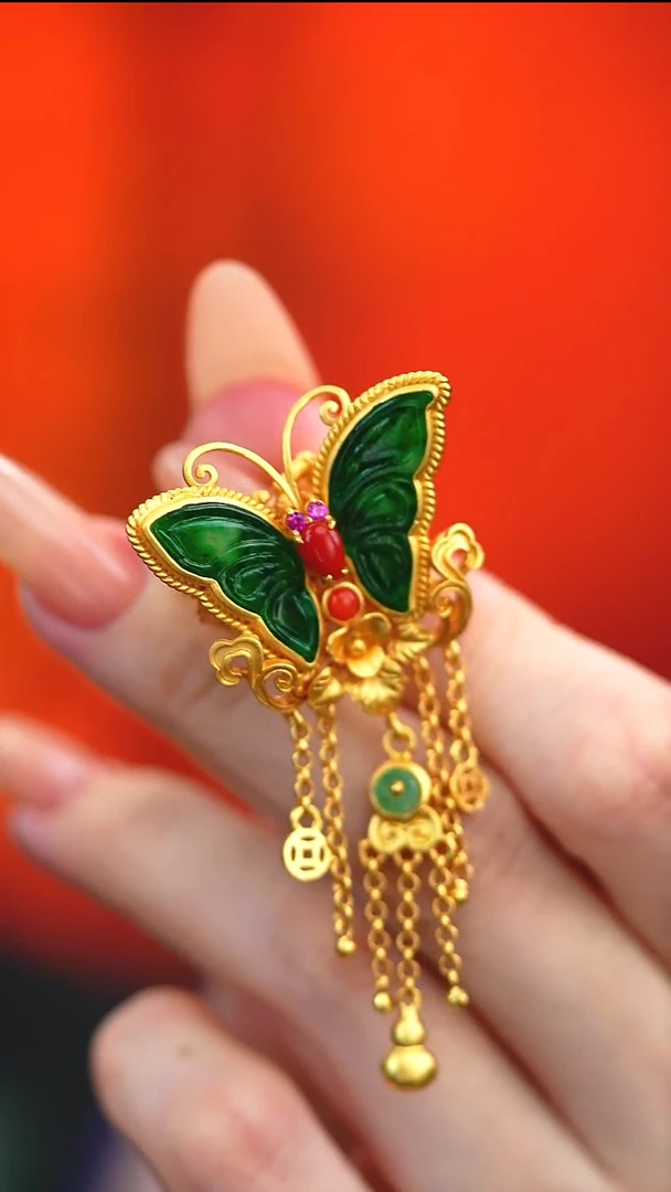 银S925镶嵌戒指翡翠新款