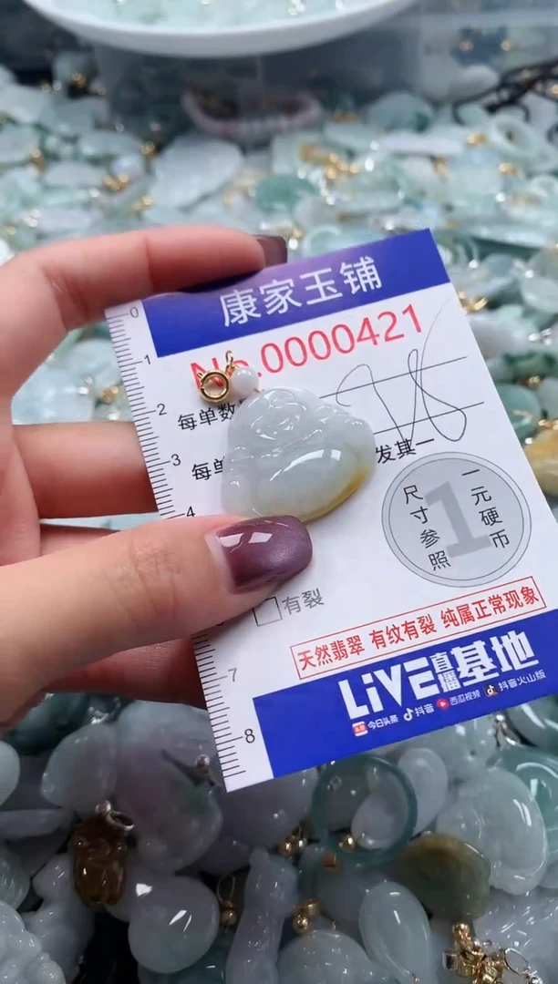翡翠未镶嵌吊坠(不含链)421