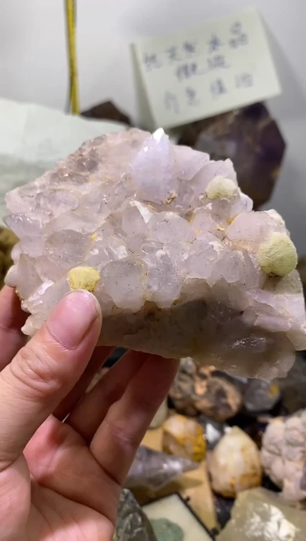未镶嵌珠宝半成品水晶48号214g四川超七花园水晶+葡萄