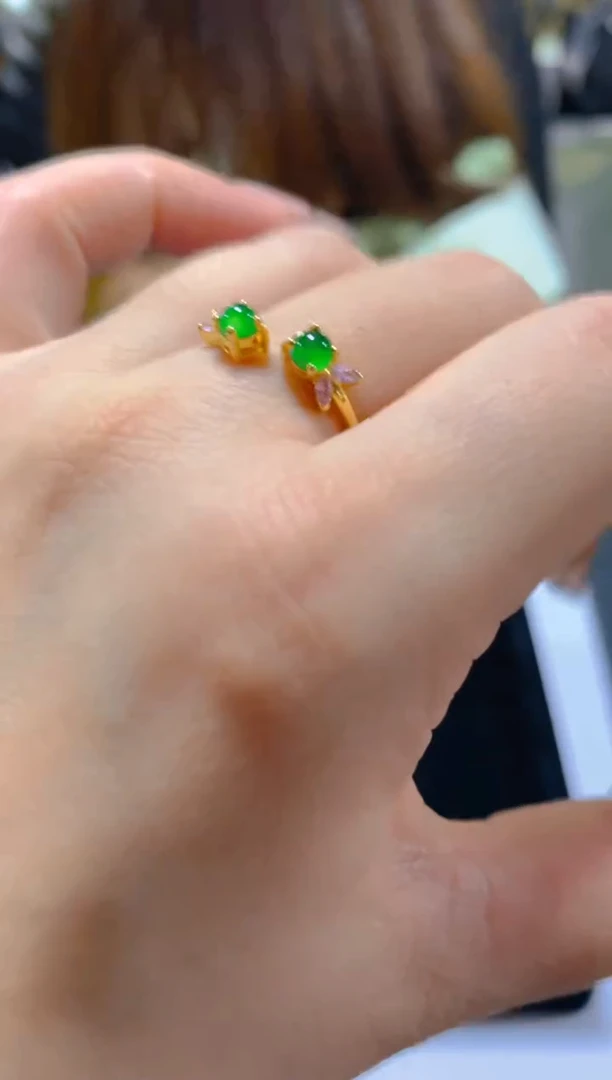 未镶嵌戒指翡翠多样性发一