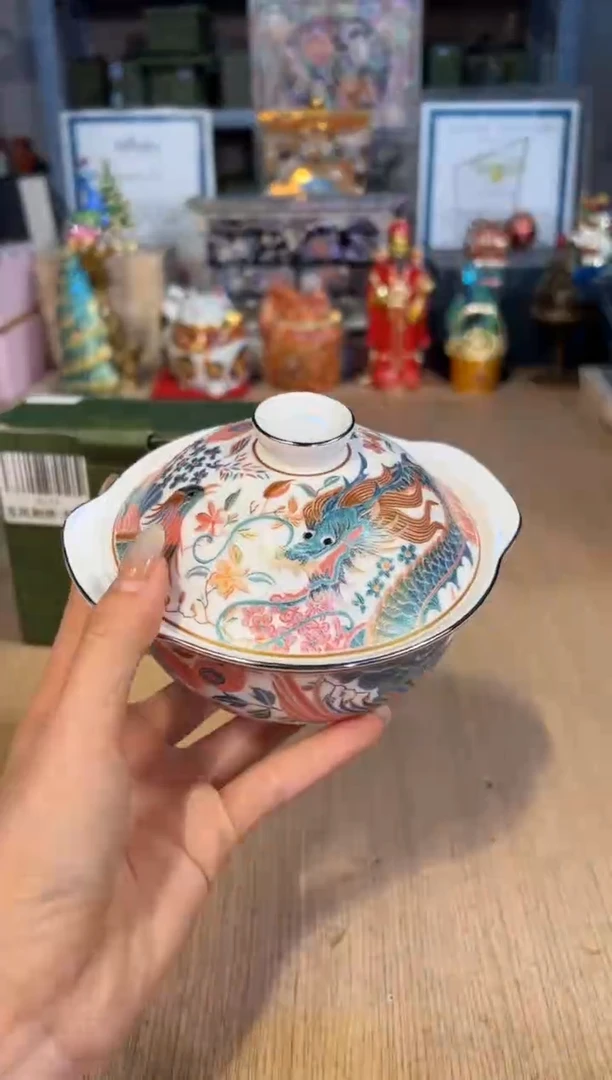 【闪购商品】杯184龙凤刺绣双耳炖盅