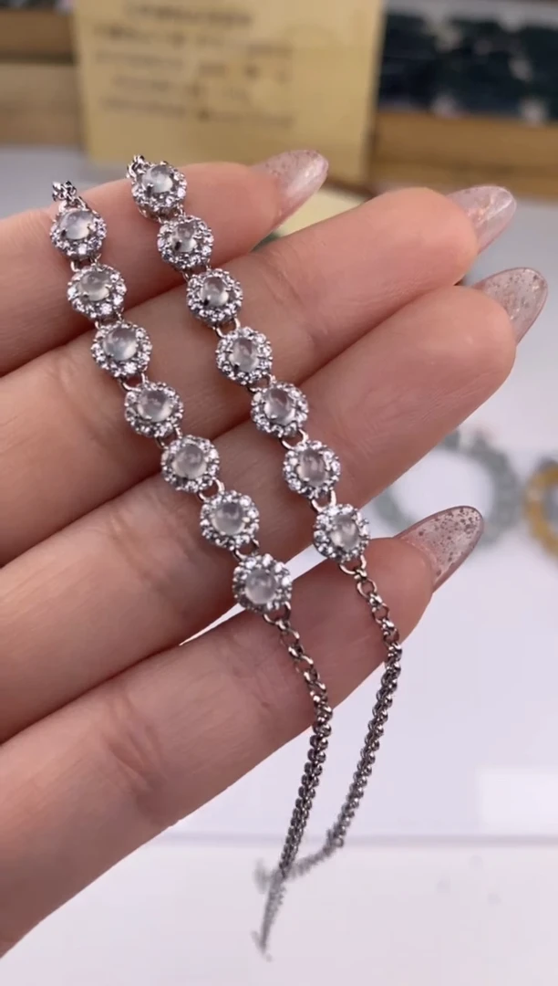 【闪购商品】翡翠手链银S925镶嵌27274/静静聊翠