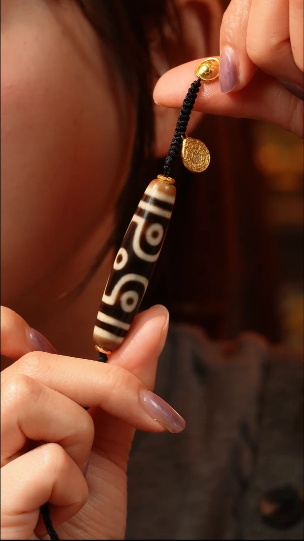 玛瑙/玉髓（覆膜）颈饰合金静**花伽元珠玉｜金刚杵六眼玛瑙锁骨链