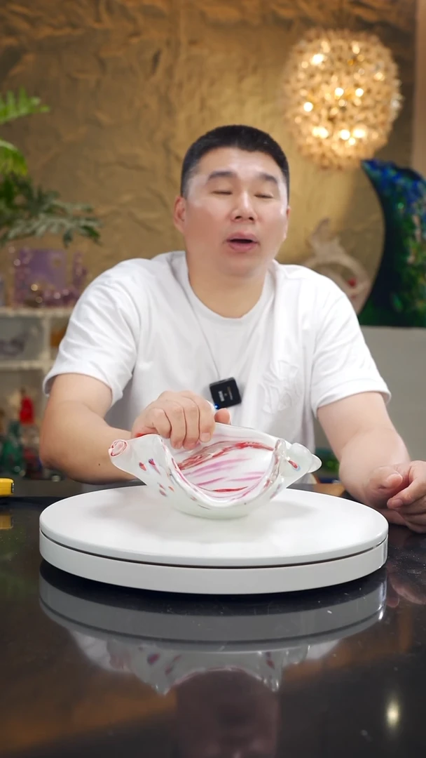 福利红色果碗摆件